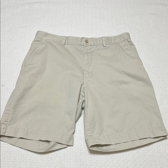 Polo by Ralph Lauren Tan Flat Front Bermuda Shorts - Picture 1 of 13
